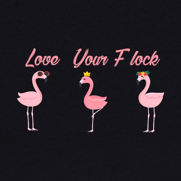 Flamingo, Summer, Love your Flock, Summer Tee, gift for Friend, Bridemaid Gift, Bachelorette, Beach Shirts by StreetStyleTee